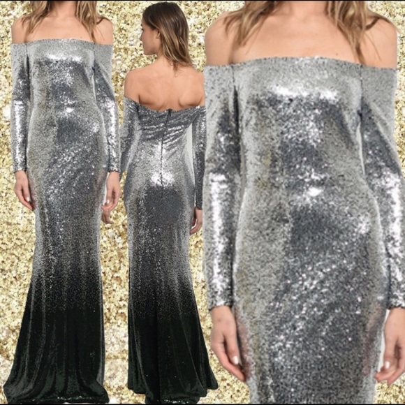 ✨JUST IN!✨LAST 1!✨5⭐️FLASH SALE!!!✨NEW! CHIC OMBRÉ SEQUINS GOWN DRESS - Picture 6 of 6